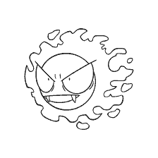 coloring page: Coloring Pokemon Gastley