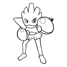 coloring page: Coloring Pokemon Hitmonchan