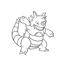 coloring page: Coloring Pokemon Rydon