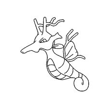 coloring page: Coloring Pokemon Kingdra