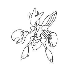 coloring page: Coloring Pokemon Seasor in black and white
