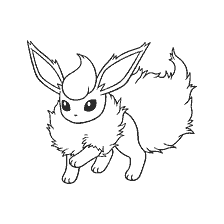 coloring page: Coloring Pokemon Flareon