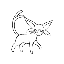 coloring page: Coloring Pokemon Espeon