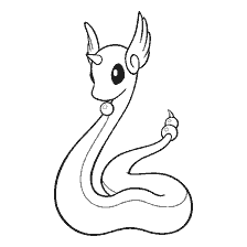 coloring page: Coloring Pokemon Dragonair