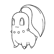 coloring page: Pokemon Chicorita in coloring