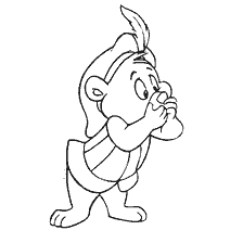 coloriage: Couleur Ours Gummy, le personnage est ravi