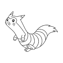 coloring page: Coloring Pokemon Fourret