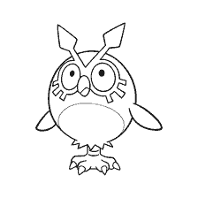 coloring page: Pokémon Huthut for coloring