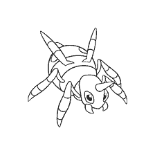 coloring page: Coloring by Pokemon Ariados