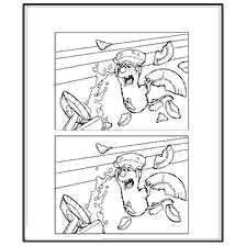 coloriage: Coloration Ratatouille avec caractère et objets en arrière-plan