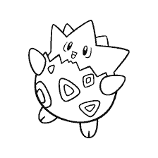 coloring page: Coloring Pokemon Togepi