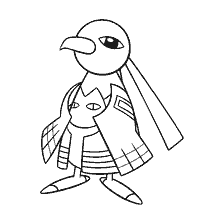 coloring page: Drawing by Pokemon Xatu for coloring