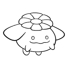 coloring page: Coloring Pokemon Skiplum for Children