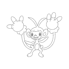 coloring page: Pokemon coloring by Ambipom