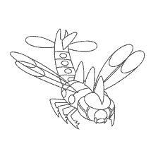 coloring page: Yanmega's Pokemon Coloring