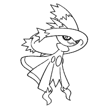 coloring page: Mismagius from Pokémon for coloring