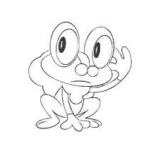 coloring page: Drawing by Pokemon Froaki for coloring
