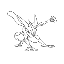 coloring page: Coloring Pokémon Greninja