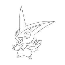kolorowanka: Kolorowanki Viktini - Legendarny Pokémon
