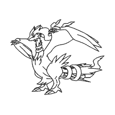 kolorowanka: Pokémon rysunek przez Reshiram do kolorowania