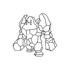 kolorowanka: Kolorowanie Regiroc z Pokemon