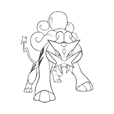 kolorowanka: Kolorowanka Pokemon Raikow