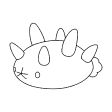 kolorowanka: Pokémon Pyukumuku Kolorowanki