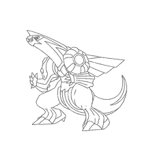 kolorowanka: Rakuska Palkia z Pokemon
