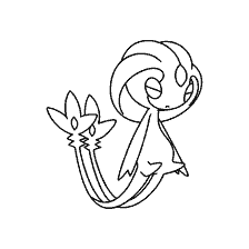 kolorowanka: Kolorowanki Pokemon Yuxi z Legendary Pokemon