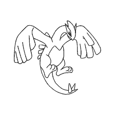kolorowanka: Kolorowanki Legendarny Pokémon Lugia