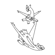 kolorowanka: Kolorowanki Legendarny Pokémon Latios i Latias