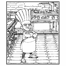 coloriage: Skinner de Ratatoo dans la cuisine