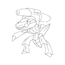 kolorowanka: Kolorowanki Genesect - Legendarny Pokémon
