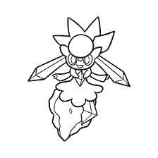 kolorowanka: diancy Pokemon