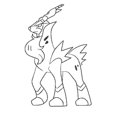 kolorowanka: Kolorowanki legendarny Pokémon Cobalion