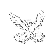 kolorowanka: Kolorowanki Articuno z Pokemon