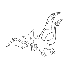 kolorowanka: Pokémon rysunek Aerodaktyl do kolorowania