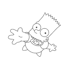 coloring page: The Simpsons' Bart Simpson for coloring