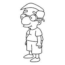 coloring page: The Milhouse Coloring of The Simpsons