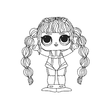 kleurplaat: Kleurpop LOL Scuba Babe