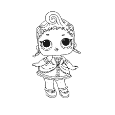kleurplaat: The Royal High-Ney Doll