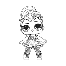 kleurplaat: Kleurpop Miss Punk Series 2