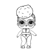 kleurplaat: Kleurpop LOL Riptide Lady Tide