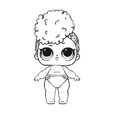 kleurplaat: Kleurende pop LOL Baby Onafhankelijkheid