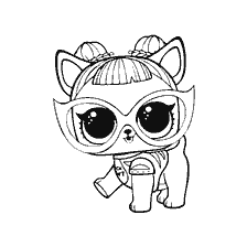 kleurplaat: Kleurpop LOL Pet Puppy