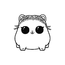 kleurplaat: Coloring hamster uit de LOL serie