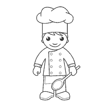 pagina da colorare: Cuocere la colorazione del cucchiaio