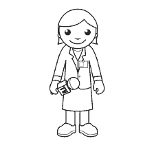 pagina da colorare: Reporter con microfono in mano