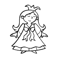 pagina da colorare: Principessa colorazione per bambini