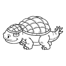 página para colorear: Colorear el dinosaurio Ankylosaurus